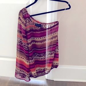 Sheer cover-up top
